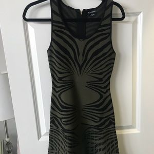 Bebe fit and flare dress. Xs